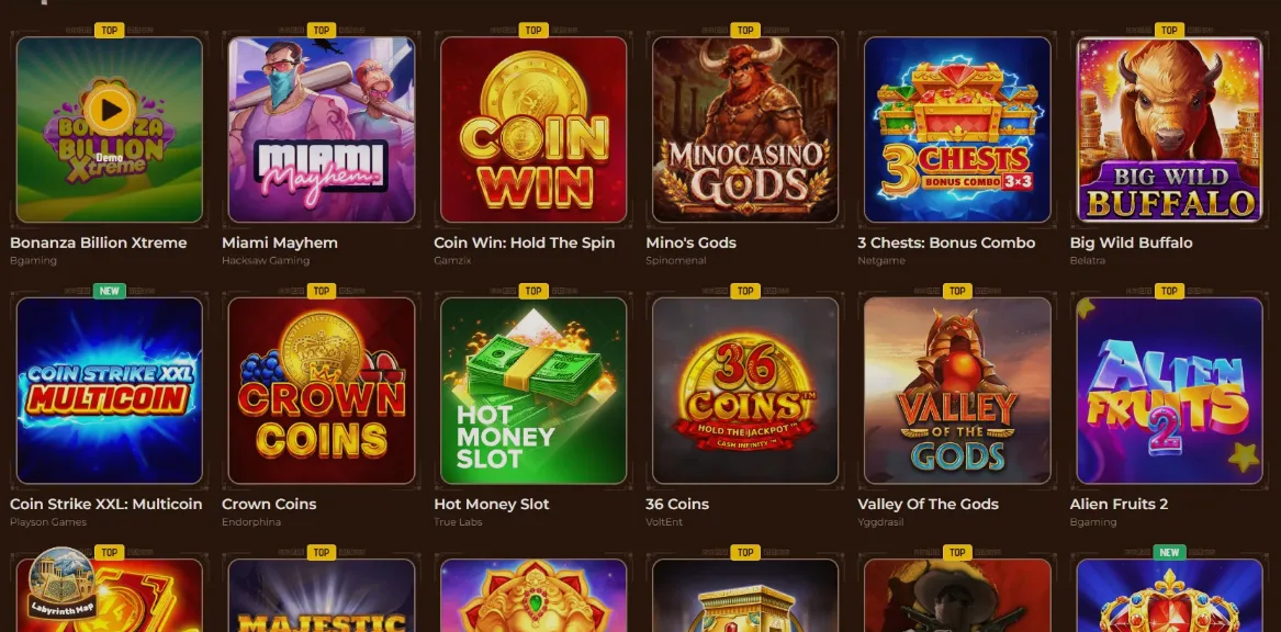 Mino Casino Spiele